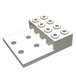 Burndy KK4A36U4N Aluminum Universal Terminal, 4 Conductor, 4 Hole, 2 AWG (Str)-600 kcmil, 1/2" Stud, 175" Stud Hole Spacing, 8 Screws, Al/Cu Rated, Tin Plated