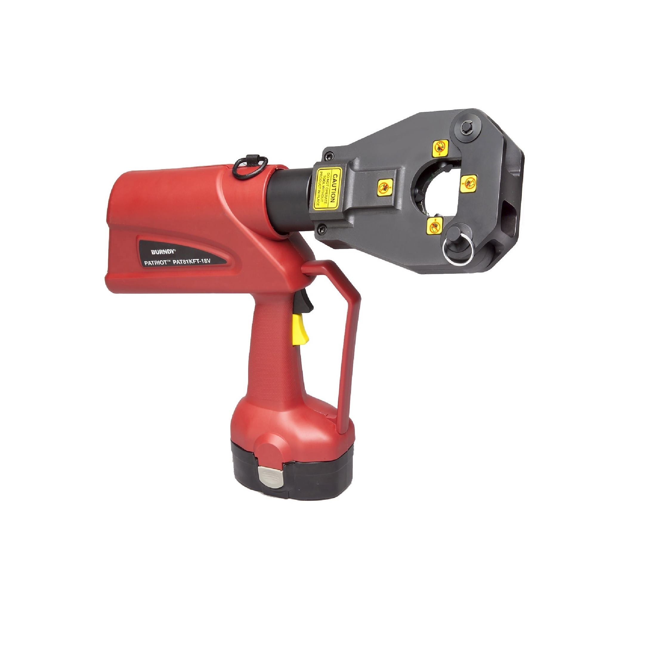 Battery Actuated Crimping Tool, Hydraulic Self Contained, 6 Ton, #8 - 1000 Kcmil Cu, #8 - 750 Kcmil Al, 18V Ni-MH