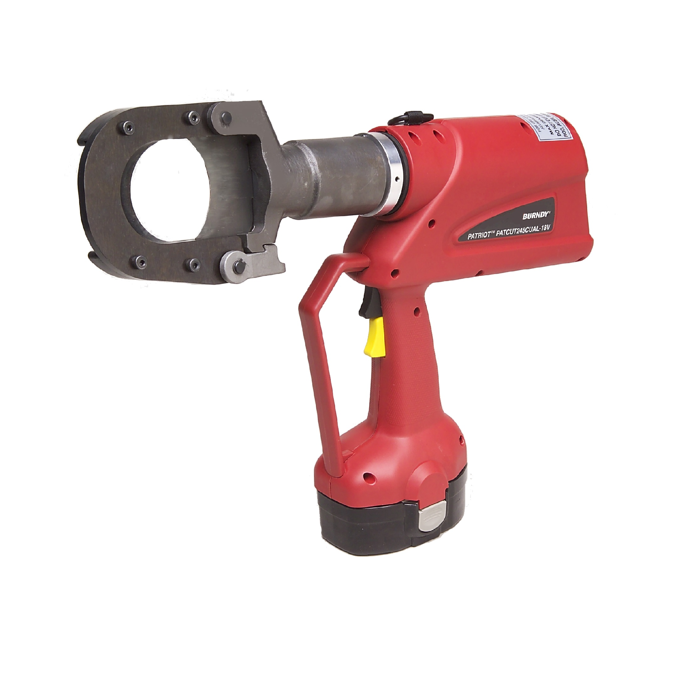 Battery Actuated Cutting Tool, Hydraulic Self Contained, 1.29" Copper(Max), 1.29" Aluminium(Max), 1113 ACSR(Max),18V Ni-MH
