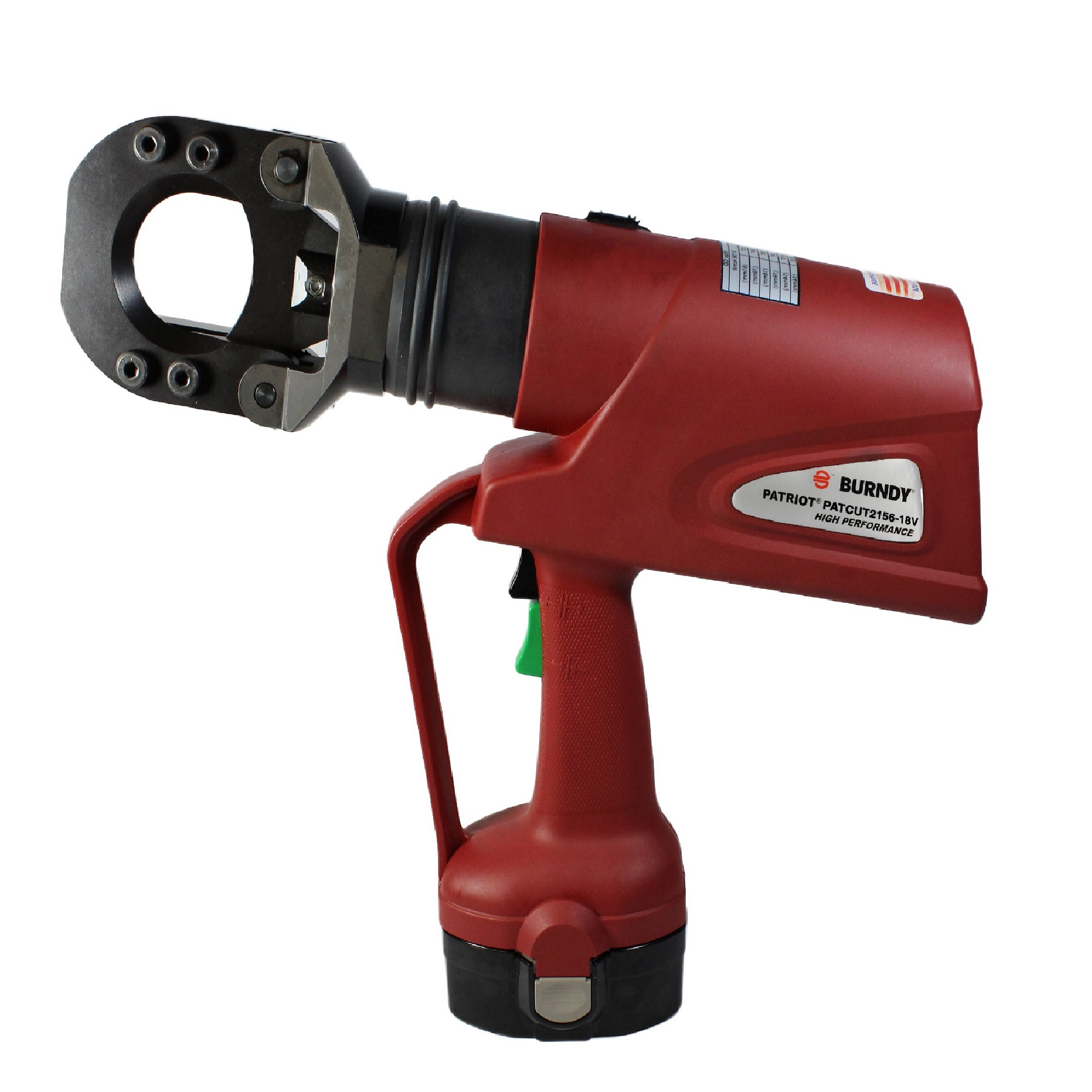 Hydraulic Self Contained Battery Actuated tool 18V Cutter with 120V Charger, 16.52" L, 3.27" W, 18 V Ni-MH