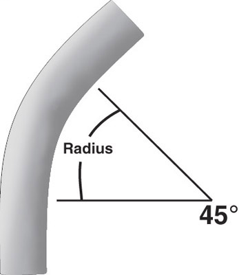 Schedule 80 45° 36" Radius Bends Plain End