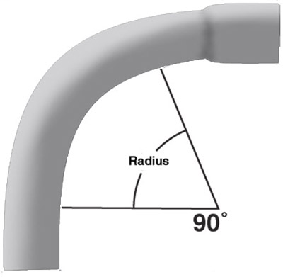Schedule 80 90° 48" Radius Bends Belled End