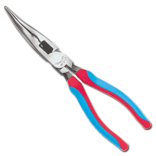 8" XLT Bent Long Nose Plier with Cutter