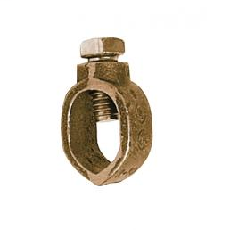 CULLY 95074 3/4" Ground Rod Clamp, Brass, Direct Burial