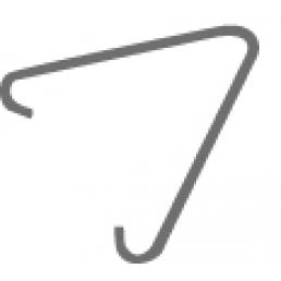 CULLY 70000 V-Hook Side Mount Fixture Hanger, Zinc (50/Box)