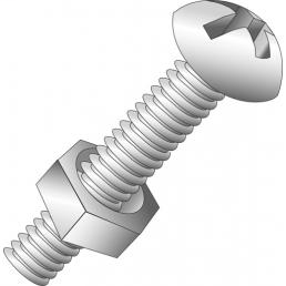 3/8-16 X 1 STOVE BOLT ZINC