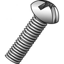 Product image for Cully 53020 1/4-20 x 1-1/4" Machine Screws, Round Head, Combo Phillips/Slotted, Zinc