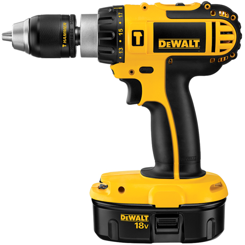 Product image for DEWALT DC725KA 18 Volt Cordless Compact Hammer Drill and Driver