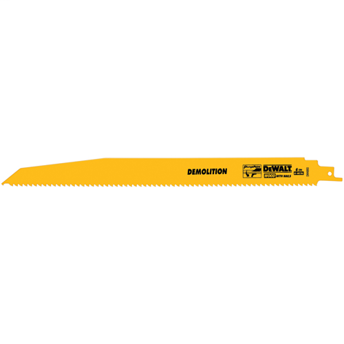 12" 6 TPI Demolition Bi-Metal Reciprocating Saw Blade (5 pack)