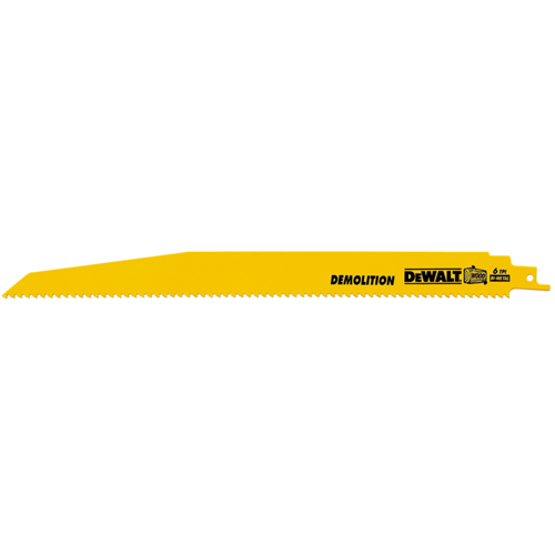 9" 6 TPI Demolition Bi-Metal Reciprocating Saw Blade (5 pack)