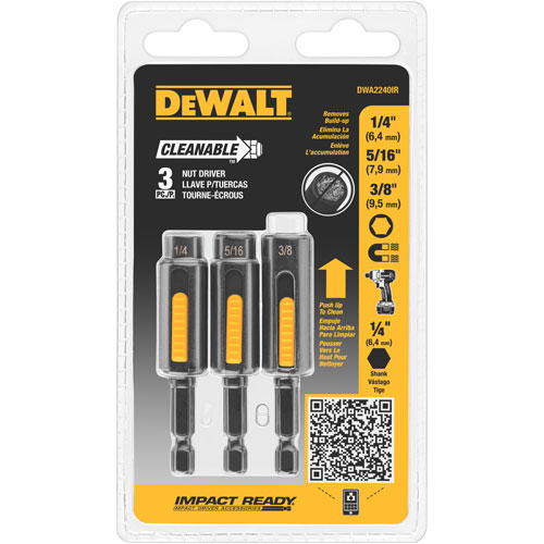 Product image for DEWALT DWA2240IR 3-Piece Cleanable Nutsetter