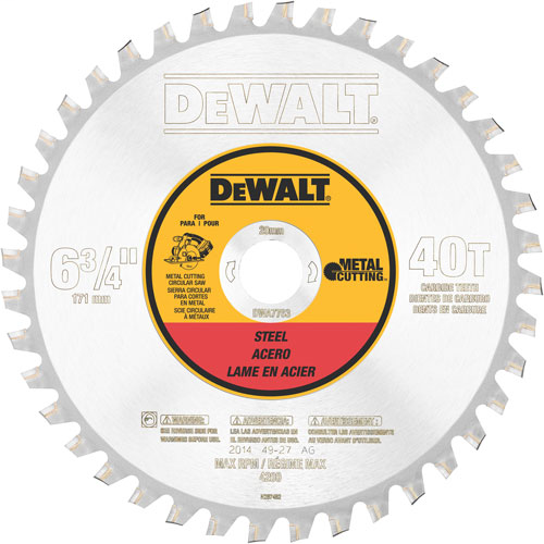 Product image for DWLT DWA7763 6-3/4IN 40T FER MTL CU