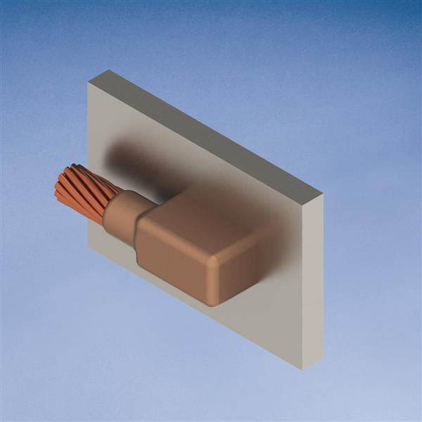 Product image for Erico VLC2LRH Cable to Steel, VL, Steel Pipe or Flat Surface, 3/0 Concentric, 24" Min Pipe