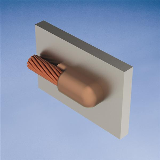 Product image for Erico VNC1HRH2 Cable to Steel, VN, Steel Pipe, #6 Concentric, 2" Pipe