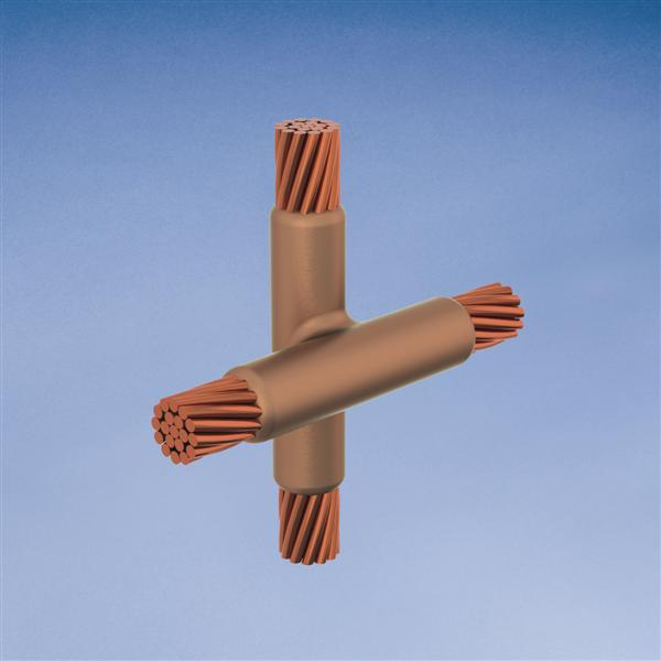 Product image for Erico XGE2Q2Q Cable to Cable, XG, 4/0 Concentric, 0.528" Conductor 1 OD, 4/0 Concentric, 0.528" Conductor 2 OD