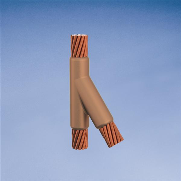 Product image for Erico YDR2Q2Q Cable to Cable, YD, 4/0 Concentric, 0.528" Conductor 1 OD, 4/0 Concentric, 0.528" Conductor 2 OD