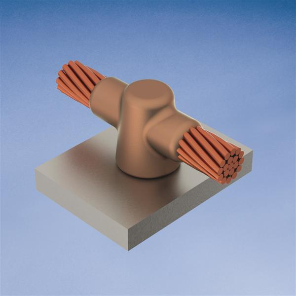 Erico HTC2G 2/0 AWG to 24 Inch Horizontal Cable to Steel Flat Surface Mold Erico HTC2G 2/0 AWG to 24 Inch Horizontal Cable to Steel Flat Surface Mold