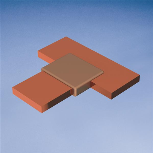 Product image for Erico BMKEMEM Busbar to Busbar, BM, 1/4" x 4" and wider, 1/4" x 4"