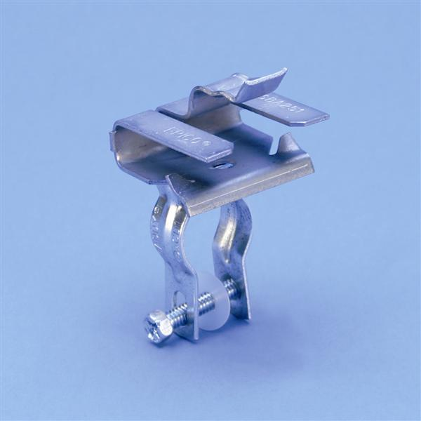 Hammer-On Rail Clip, Two Conductors Parallel to Foot, Conduit Below Rail