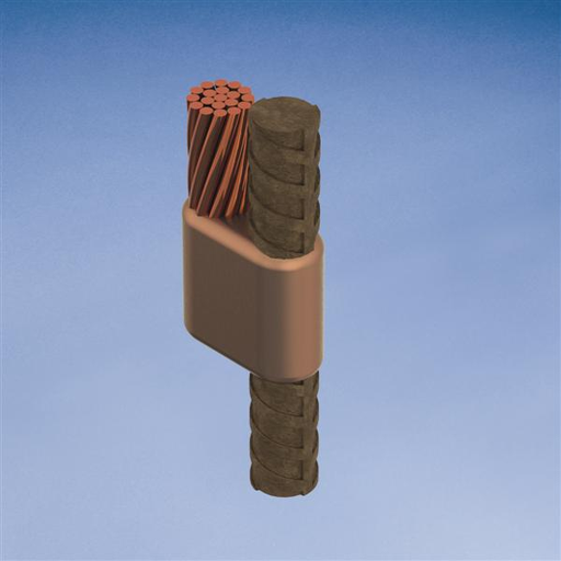 Product image for Erico RVE53Y5 Cable to Rebar, RV, 16 mm, #5, 15M, 95 mm² Concentric