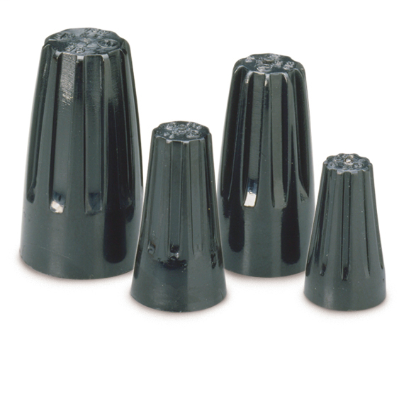 WireGard High Performance Hi-Temperature Twist-on Wire Connector, Black #18-#10 AWG (5 mm²); 100/Box