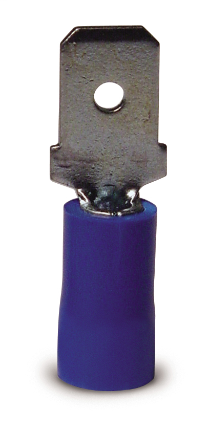 #16-#14 AWG (2 mm²) Vinyl-Insulated Disconnect (0.25" Tab) - Male