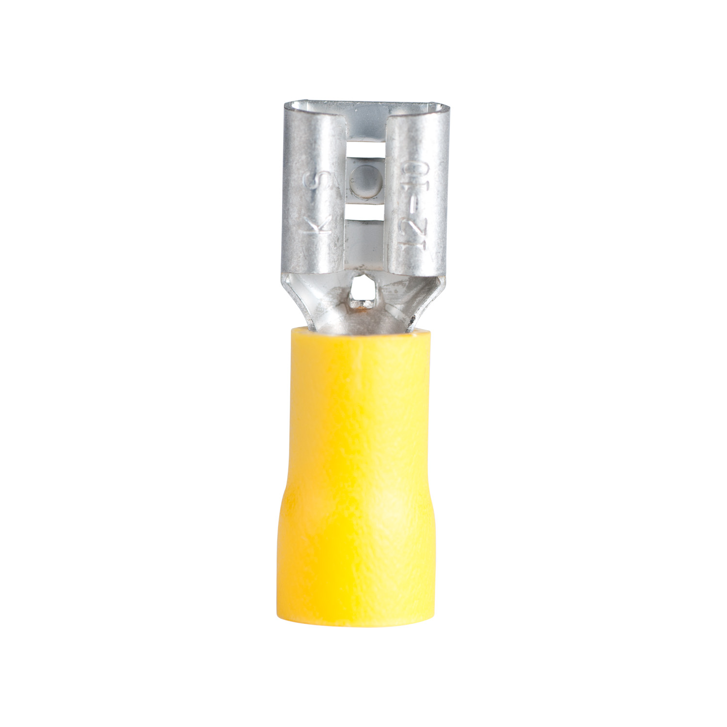 #12-#10 AWG (5 mm²) Vinyl-Insulated Disconnect (0.25" Tab) - Female