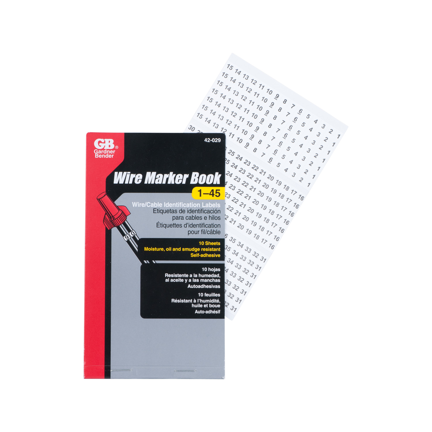 Mayer-DDS-Pocket-sized booklets of cloth wire markers and matching terminal markers.-1