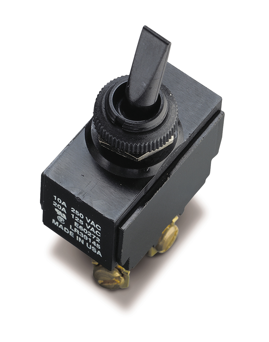 SPST Double Insulated, Plastic Toggle Switch