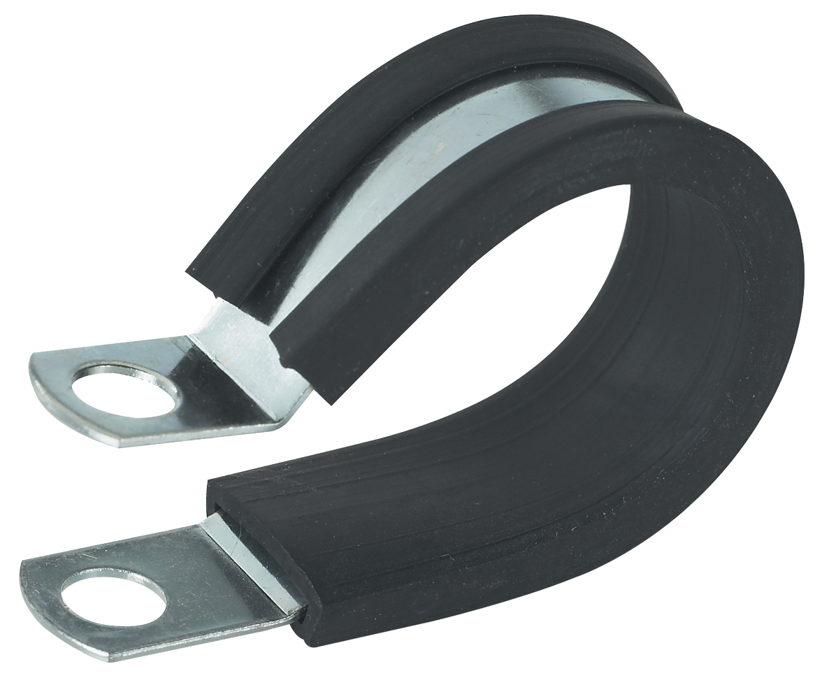 1/2 inch Rubber Insulated Clamps, bag of two