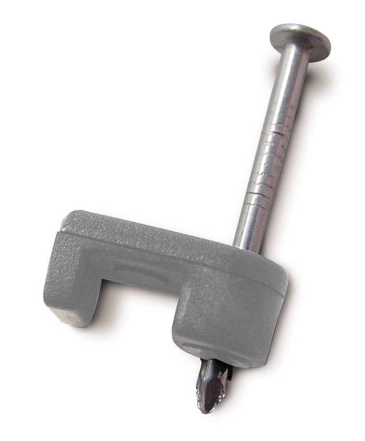 15 Gray 7/16 inch Coaxial Cable Staples - Low Voltage