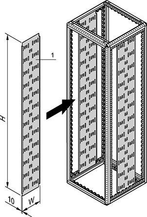 Cable panel (Varistar), 250x10