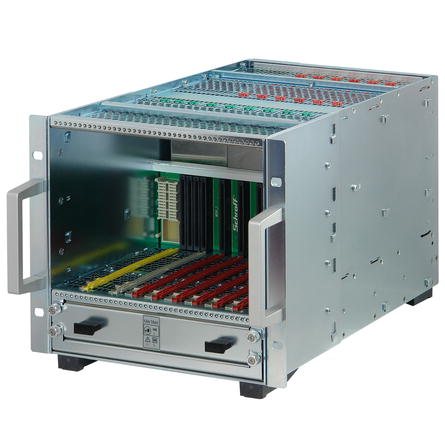 MicroTCA.4 system, cube, 5 U, 42 HP, for 7 double AdvancedMC modules