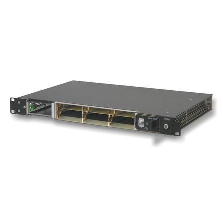 System, 1 U, for 6 single mid-size AdvancedMC modules