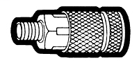 1/4 Inch (in) Female Pipe Thread Size Steel Coupler Body