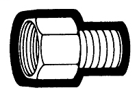 3/8 Inch (in) Tube Outside Diameter Inverted Flare Fitting - Tube to Male Pipe Straight Adapter