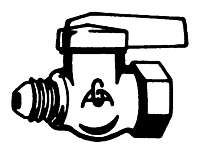 1/2 Inch (in) Female Pipe Thread Size A.G.A. Certified Gas Ball Valves - Flare to Female Pipe Straight Ball Valve