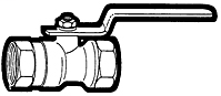 1 Inch (in) Female Pipe Thread Size Ball Valves - Female Pipe to Female Pipe Full Port Ball Valve