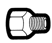 Female Flare to Male Pipe Straight Adapter