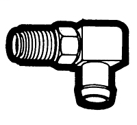 3/8 Inch (in) Hose Inner Diameter Beaded Hose Barbs - Automotive Fuel Line Style - Hose Barb to Male Inverted Flare Elbow Swivel