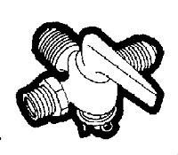 S.A.E. Flare to Male Pipe Three Way Adapter Ground Seat