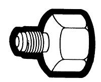 Male Flare to Female Flare Straight Adapter