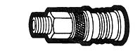 1/4 Inch (in) Female Pipe Thread Size Solid Brass Coupler Body