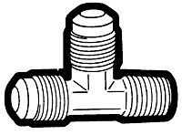 Tube to Male Pipe Run Tee Adapter