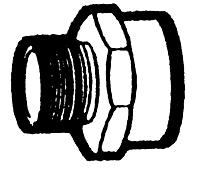3/4 Inch (in) Garden Hose Thread Fitting - Female to Female Pipe Adapter