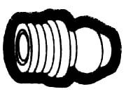 9/16 Inch (in) Length Grease Fitting - Drive Type Fitting
