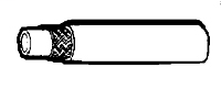 25 Feet (ft) Length Push-On Hose - Rubber Covered Hose