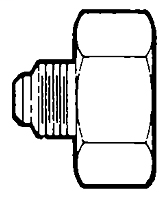 1/4 Inch (in) Tube Outside Diameter S.A.E. (Society of Automotive Engineers) Flare Fitting - Refrigerant Drum Adapter