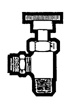 3/8 Inch (in) Tube Outside Diameter Poly-Hold Compression Fitting-Captive Plastic Sleeve Fitting - Tube to Male Pipe Angle Needle Valve