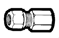3/8 Inch (in) Tube Outside Diameter Nylon Tube Air Brake Compression Fitting - Tube to Female Pipe Straight Adapter